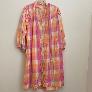 Saybury Plaid Pink and Orange Women's Nightgown